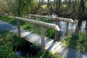 Footbridge over the stream