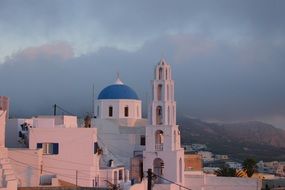 landscape of architecture in santorini greece island