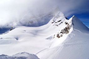 snowy landscape in the mountains