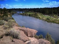 picturesque farewell bend park in oregon