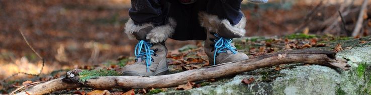 children's shoes with blue laces