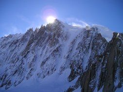 landscape of the mont blanc du tacul