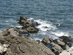 landscape of casco bay in portland