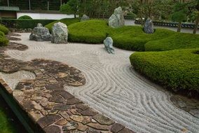 zen stone garden japanese