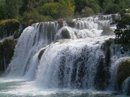 incredible waterfall in nature