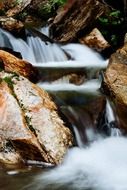 blurred cascade waterfall