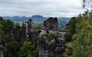 stone Bastei Bridge in Germany