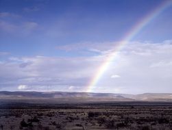 colorful rainbow in the sky