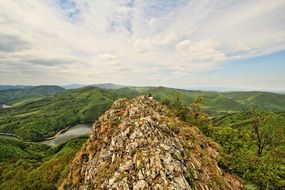 Landscape of rock peak