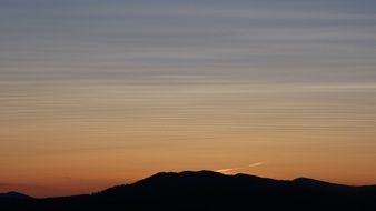 morning twilight over the mountains