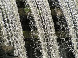 natural water cascade view