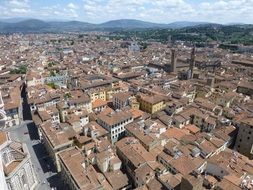 aerial view of Florence, Italy