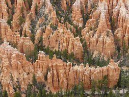 top view of Bryce Canyon