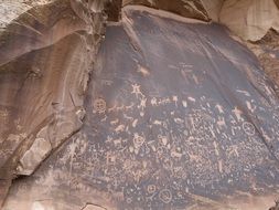 inscriptions on the rock