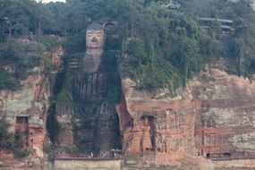 carved out leshan giant buddha