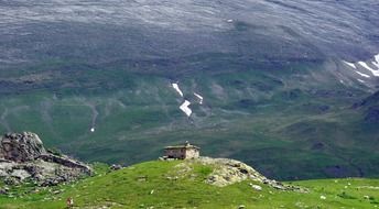 hut on the top of the Perener mountains, France