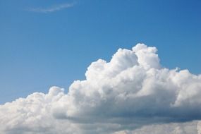 photo of white cloud on blue sky
