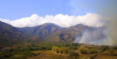 Green mountains in Venezuela