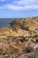 coast with rocks in sweden