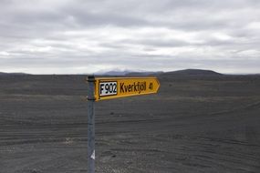 color signpost in iceland