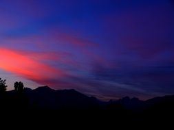 sunrise over the mountains