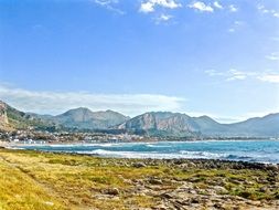 peaceful seaside coast landscape