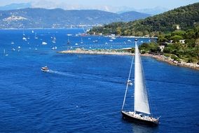 splendiferous sailing boat on the water