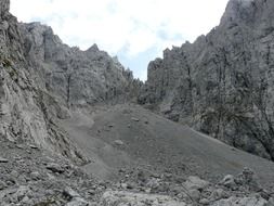 high angle mountains