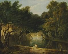 richard wilson river trees painting