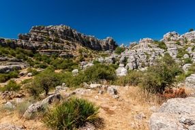 picturesque rocky landscapes in Spain