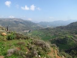 scenic landscape in Crete
