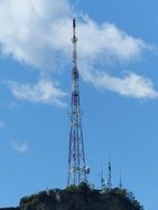 transmission radio tower in italy