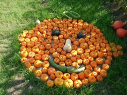 face of pumpkins for halloween