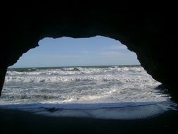 the grotto on the beach