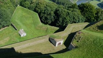 aerial view of the fortress in koneigstein