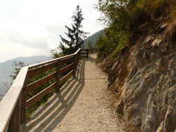 hiking trail to the top of the mountain