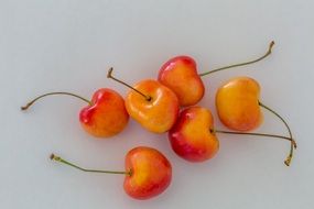 orange cherries on the table