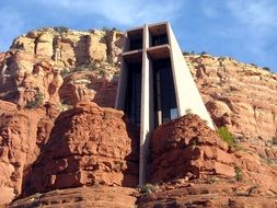 Picture of church on a rock