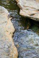 stream of pure water flowing