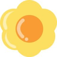 Orange and yellow daisy flower clipart