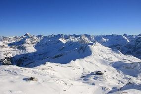 Alpenblick in Germany in winter