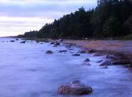 seacoast rocks landscape