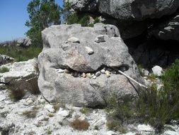 rocks on the mountain in africa