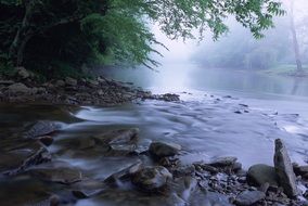 Landscape of scenic river