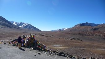 mountain landscape in the desert in the Ladakh