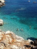 rocky coast by the sea in sicily