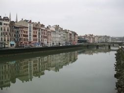 beautiful city promenade in Hendaye