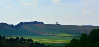Beautiful landscape of the green mountains