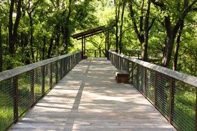 bridge in the park as a decoration