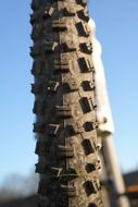 mountain bike tires close-up